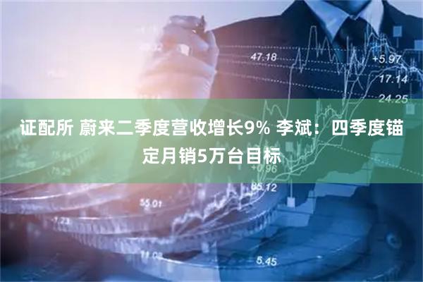 证配所 蔚来二季度营收增长9% 李斌：四季度锚定月销5万台目标